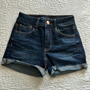 Girls American Eagle Hi-Rise Jean Shorts